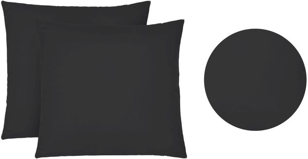 biberna Feinjersey-Spannbetttuch 0077144, schwarz, 2x 80x80cm Bild 5