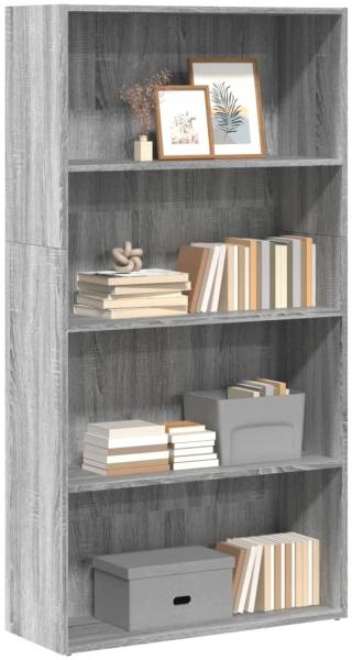 vidaXL Bücherregal Grau Sonoma 80x30x152 cm Holzwerkstoff 857945