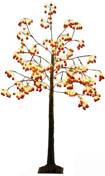 150 cm beleuchteter Weihnachtsbaum künstlicher Lichterbaum mit biegsamen Zweigen Weihnachtsbeleuchtung Rot