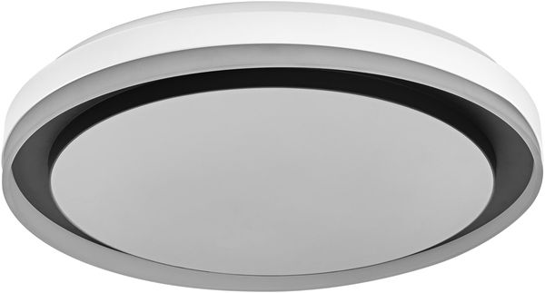 Osram SMART + WIFI LED Deckenleuchte, weiß/schwarz, 32W, 3400lm, Weißlichtfunktion, dimmbar, dynamischer Magic-RGB Lichteffekt, lange Lebensdauer, einfache Montage, App-steuerbar, 2700-6500K