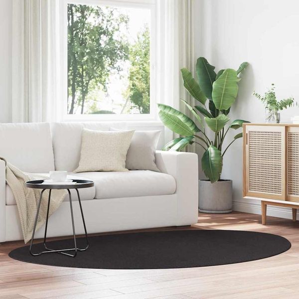 vidaXL Bereichsteppiche HUARTE Schwarz 140 x 200 cm Polyester 4103701