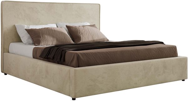 CORIVO CLASSIC Polsterbett mit Bettkasten & Stauraum, Doppelbett, inkl. Lattenrost, Metall-Hebeautomat mit Gasdruckfedern - Beige Velvet Bild 6