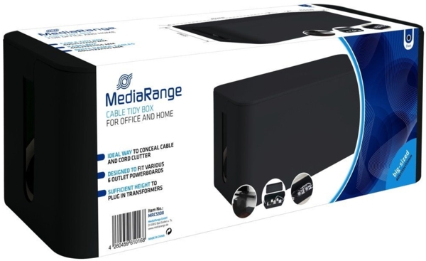 MediaRange Kabelbox 0.4 m schwarz