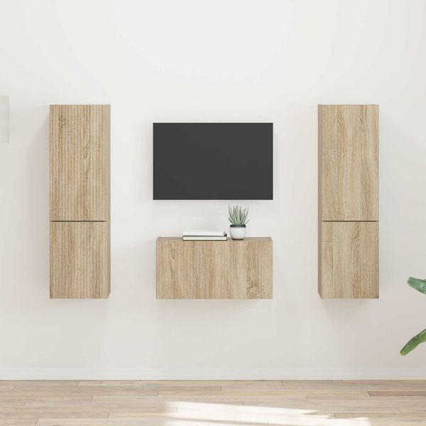 vidaXL TV-Schrankset 5 pcs Sonoma-Eiche Holzwerkstoff 3409098