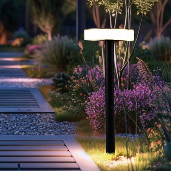 LED Solarleuchte, Erdspieß, Akku, schwarz, H 56,1 cm