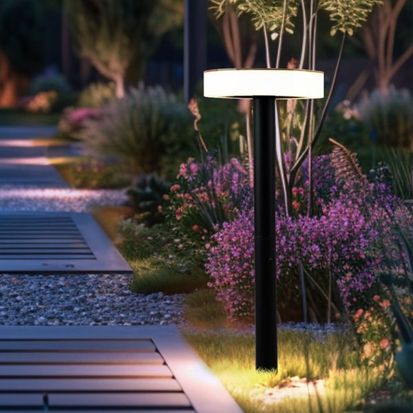 LED Solarleuchte, Erdspieß, Akku, schwarz, H 56,1 cm
