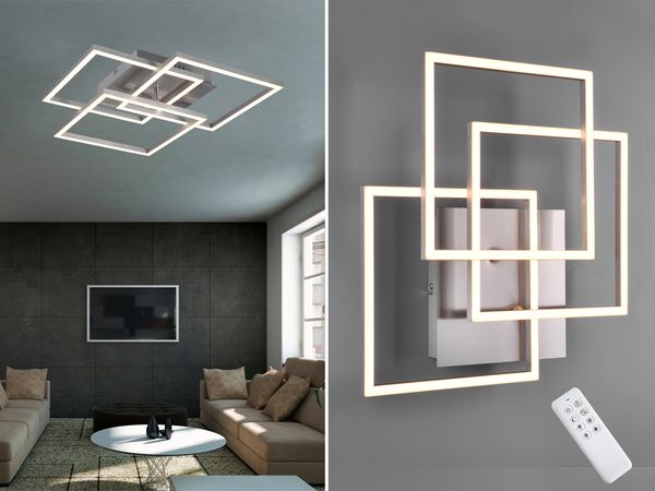 R62883107 LED Deckenleuchte MOBILE schwenkbar nickel matt ca. 39x42 cm