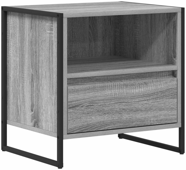 vidaXL Nachttisch Graues Sonoma 50 x 39,5 x 50 cm Holzwerkstoff 886672