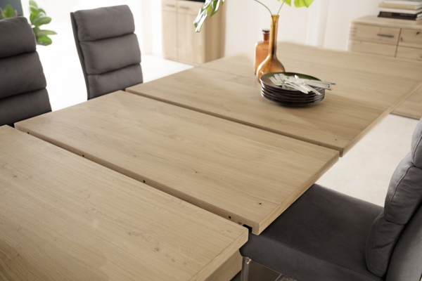 Esstisch Salvador - Balkeneiche Bianco - ausziehbar Bild 5