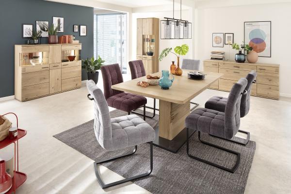 Esstisch Salvador - Balkeneiche Bianco - ausziehbar Bild 7