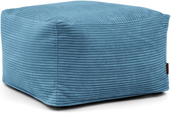 Sitzsack ‘Softbox‘, Bezugstoff - Waves, 100% Polyester, Petrol, 40x70x70 cm.