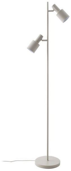 Lindby Stehlampe Ovelia, Metall, Creme IP20, 2 x 15 W LED