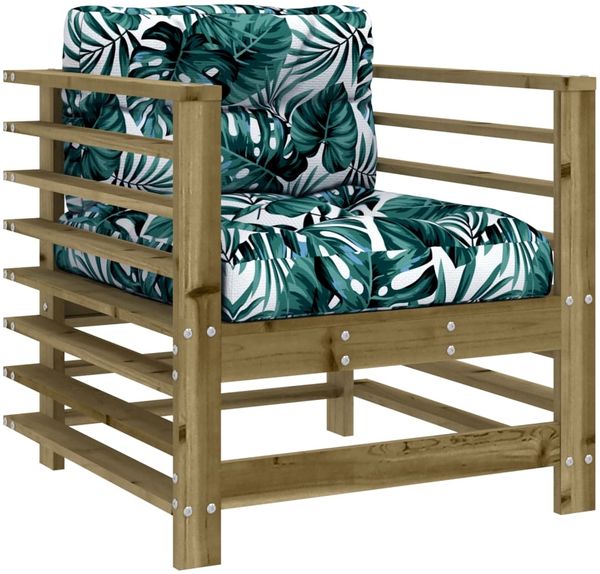 vidaXL 7-tlg. Garten-Lounge-Set mit Kissen Imprägniertes Kiefernholz 3185842 Bild 5