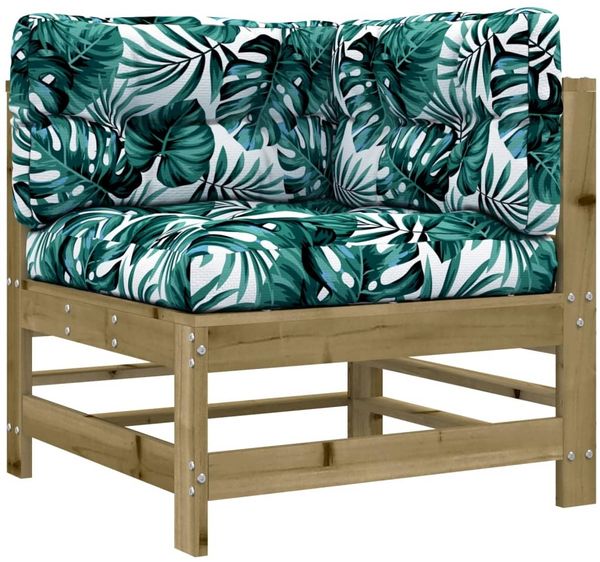 vidaXL 7-tlg. Garten-Lounge-Set mit Kissen Imprägniertes Kiefernholz 3185842 Bild 4