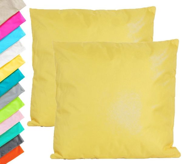 JACK Kissenbezüge JACK 2er Set Outdoor Kissenhülle Kissenbezug 45x45cm Wasserfest, (2 Stück), robust und strapazierfähig, Wasserabweisend, für Innen & Außen