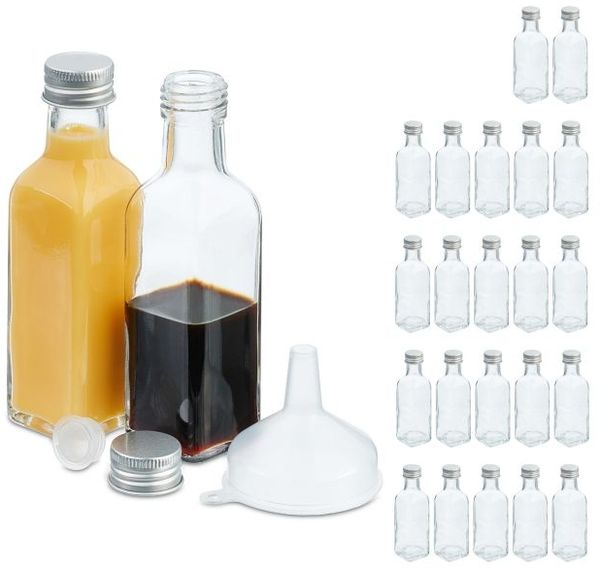 Relaxdays Kleine Flaschen im Set 100 ml