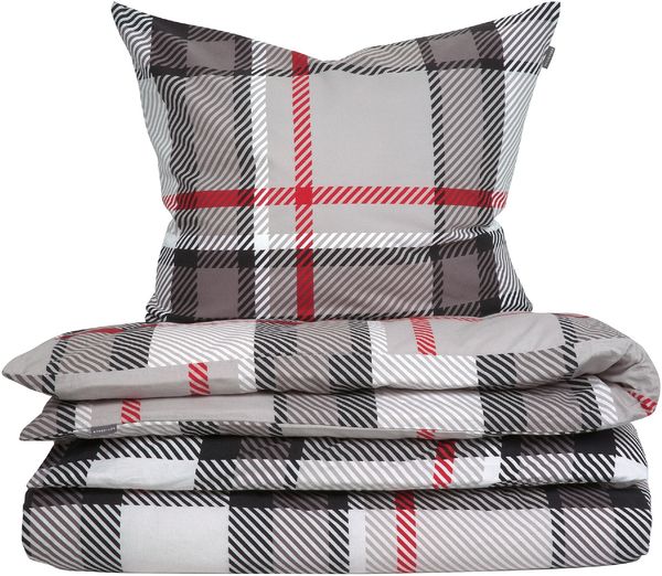 Schiesser Bettwäscheset Talisa - Feinbiber - 2-teilig - 135 x 200 cm - Grau