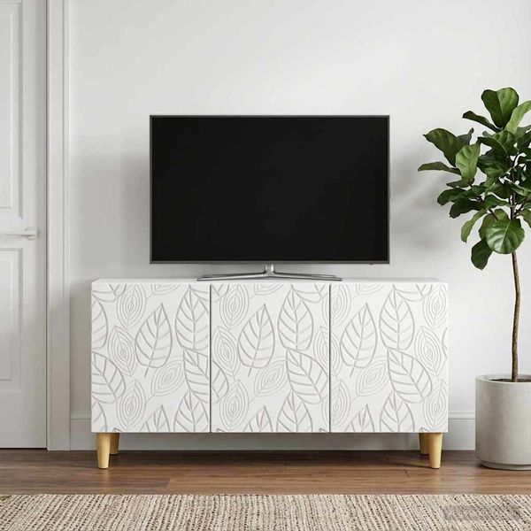 vidaXL TV-Schränk 99 x 34,5 x 50 cm Weiß Holzwerkstoff 895175