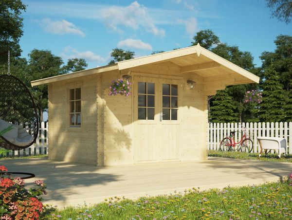 Gartenhaus Modell Salem 40 B Natur