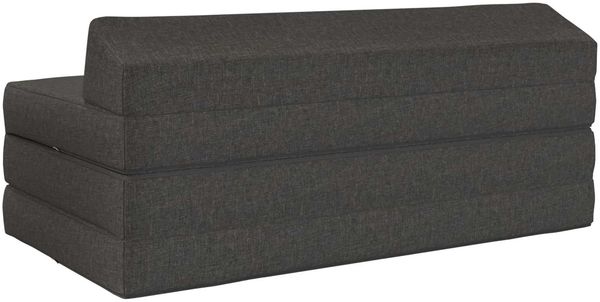 vidaXL Klappsofa Bett Dunkelgrau 120 x 60 x 49 cm Stoff 900035 Bild 4