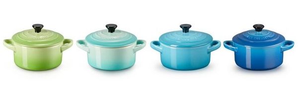 Le Creuset Mini Cocotte Meeresbrise 4er Set