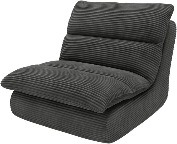 skølm 'Sváfa' Sessel 1 Sitzer, Cord dunkelgrau