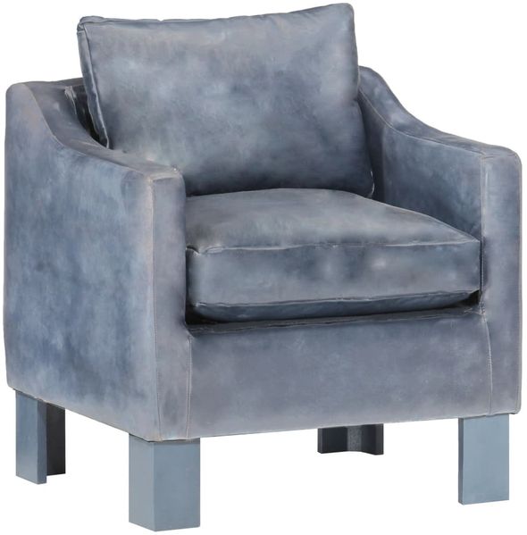 vidaXL Sessel Grau Echtleder [286957]