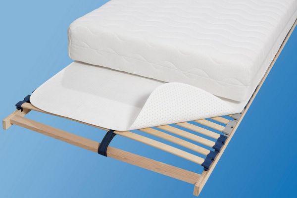 SETEX Matratzenunterlage mit Noppen, Classic, Matratzenschoner zum Auflegen auf Lattenroste, 90x200 cm, Weiß