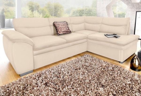 COTTA Ecksofa Leandra L-Form, wahlweise mit Bettfunktion und Bettkasten Bild 5