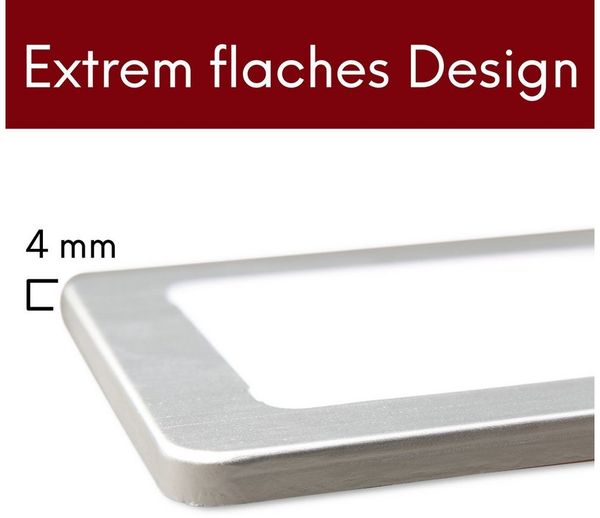 kalb LED Unterbauleuchte Silber 5W - sehr flache Küchenleuchte mit Touch-Dimmfunktion, 3er Set neutralweiß, neutralweiss
