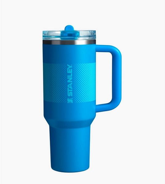 Stanley 1913 Thermoflasche The Quencher ProTour Flip Trinkbecher mit Strohhalm, 1,2 l, Azure Fade