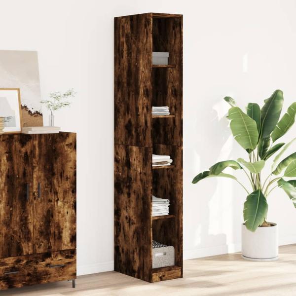 vidaXL Kleiderschrank Räuchereiche 30x50x200 cm Holzwerkstoff 3307706