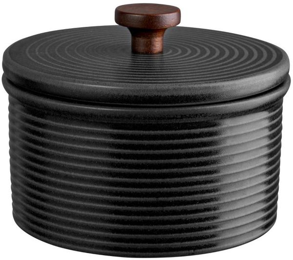 ASA SELECTION Vorratsdose kitchen'art Vorratsdose schwarz Ø 13,5 cm, Steingut