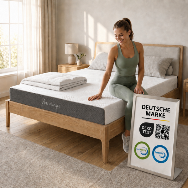 ARENSBERGER ANNA, Gelschaum Matratze 80x200 cm – 13 cm NANOCELL® Gel-Schaum – H3 Härtegrad – Atmungsaktiv – Abnehmbarer Bezug 240g/m²