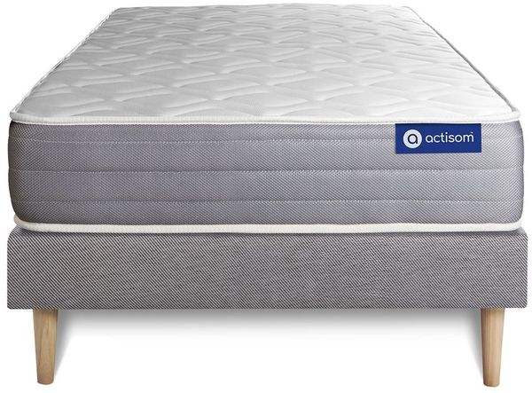 Actilatex dream matratze 90x190 cm + Bettgestell mit lattenrost - Dicke : 22cm - Latex und Memory-schaum - H3