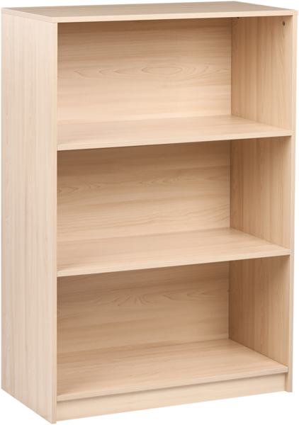 Bücherregal mit 3 Ebenen ZEHNA 117 cm Hellbraun