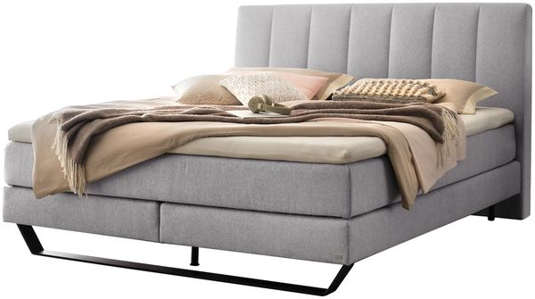 Ambra Boxspringbett schwarz Polyester/Polyamid/Viskose 214cm x 183cm x 115cm
