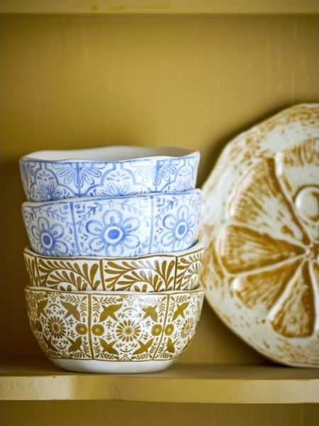CREATIVE COLLECTION Milton Schale Bunt Steingut