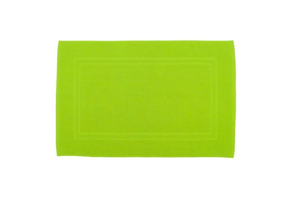 Julie Julsen Badematte 1-Badematte-Apfelgrün-50 x 40 cm, Baumwolle, Doppelrahmen