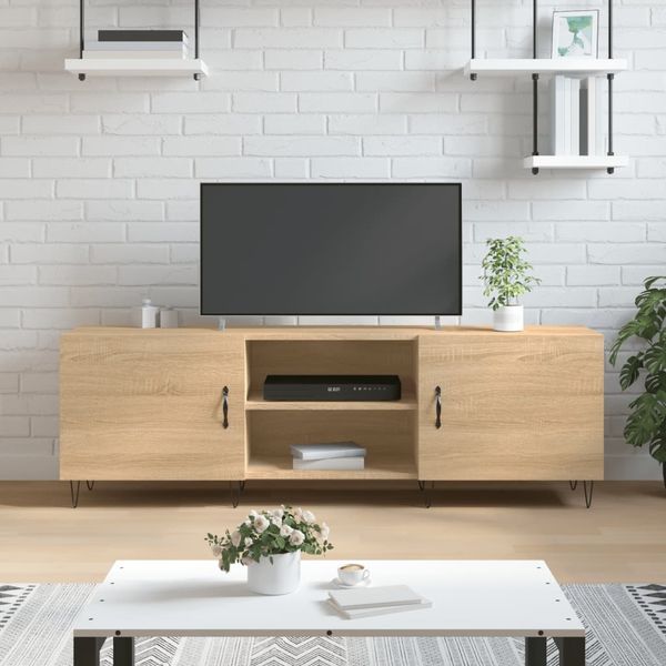 vidaXL TV-Schrank Sonoma-Eiche 150x30x50 cm Holzwerkstoff 829095