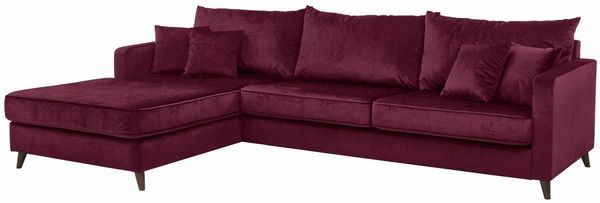 Home affaire Ecksofa Renesse L-Form, lose Kissen, Keder an Sitzkissen