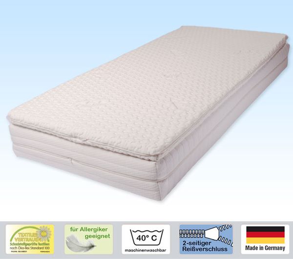 Doctor Sleep 'meditopper' Matratzentopper 120x220 cm, H2 (RG 55), Kernhöhe 3 cm, Bezug: Medipur® Glatt
