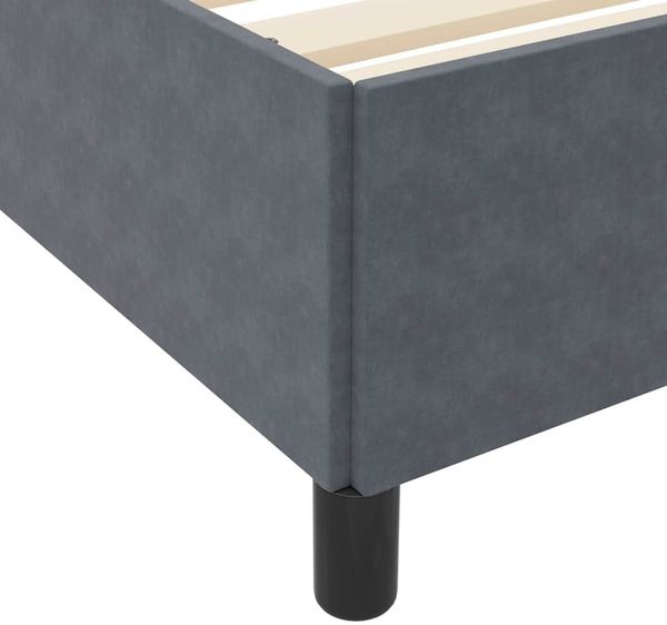 vidaXL Bettrahmen mit Matratze Dunkelgrau 90 x 200 cm Stoff 3399037 Bild 10