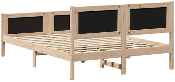 vidaXL Bettrahmen mit Kopfteil Hellgrau 135 x 190 cm Stoff 878339 Bild 7