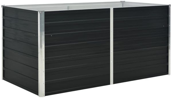 vidaXL Hochbeet Anthrazit 160 x 80 x 77 cm Verzinkter Stahl 45722 Bild 2