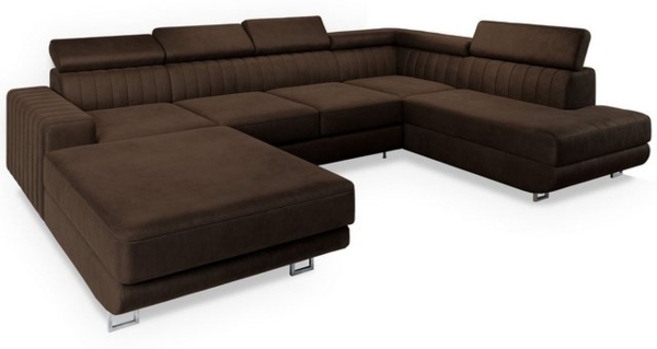 Masseno Ecksofa SIENA mit Schlaffunktion U-Form, Sofa mit Bettkasten Bild 4