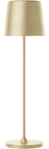 Brilliant LED Außen-Tischleuchte Kaami mobile LED Tischlampe, USB, 37 cm, 310 lm, dimmbar, matt goldfarben