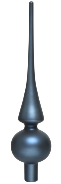 Kaemingk Christbaumspitze, Christbaumspitze Glas 26cm nachtblau matt