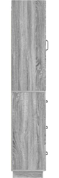 vidaXL Schrankset 2 pcs Grau Sonoma 33 x 34,5 x 87 cm Holzwerkstoff 3416814 Bild 5