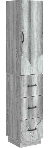 vidaXL Schrankset 2 pcs Grau Sonoma 33 x 34,5 x 87 cm Holzwerkstoff 3416814